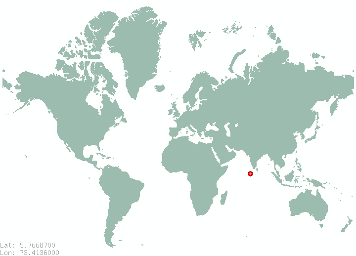 Manadhoo in world map